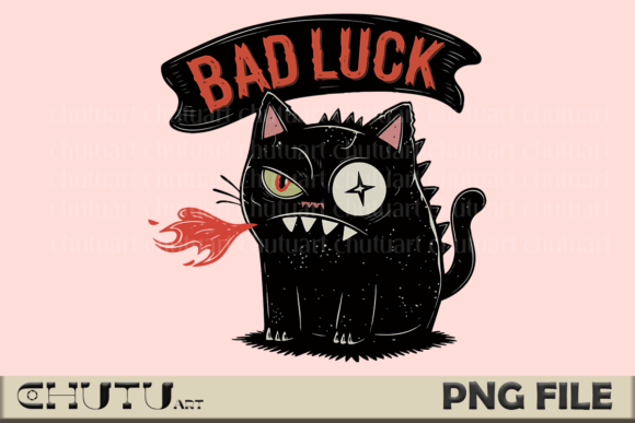 Download Bad Luck Cat PNG - Spooky Halloween Art - Spooky halloween art Collection