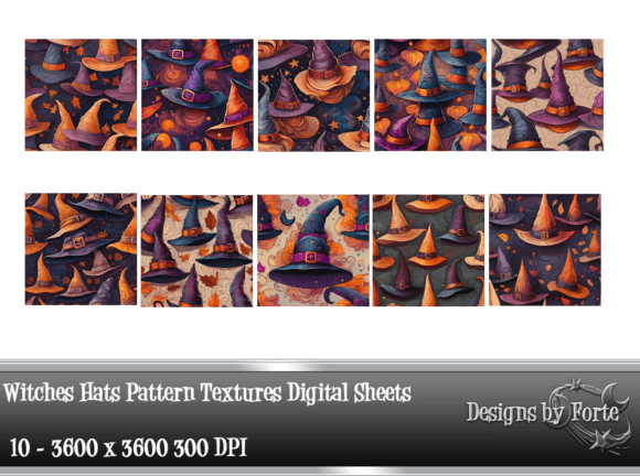 Download Witches Hats Pattern Textures - Witches hats Collection